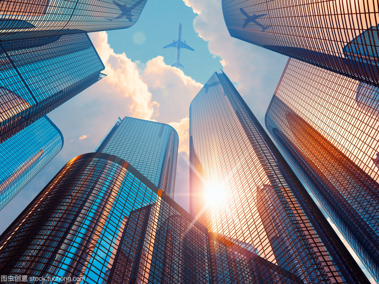 在市中心區的早晨